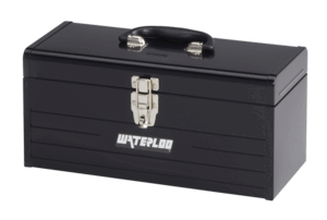 16" Metal Tool Box with Plastic Tote Tray