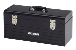 20″ Metal Hand Tool Box with Metal Tote Tray