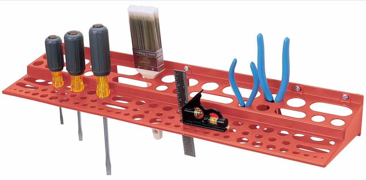 Plastic Wall Mounted Tool Holder Rack 