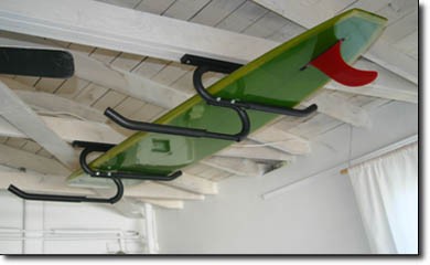 Surfboard racks for garage on sale
