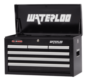 WaterLoo Series 26" x 12"  6-Drawer Chest, Black