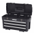 3-Drawer Plastic/Metal Portable Chest