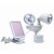 Solar-Powered Dual Head LED Security Spotlight