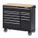 WaterLoo Series 41" W x 18" D 11-Drawer Cabinet with Liner and Upgraded Casters, BLACK