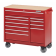 WaterLoo Series 41" W x 18" D 11-Drawer Cabinet with Liner and Upgraded Casters, RED