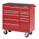 Professional Series 41" W x 18" D 11-Drawer Cabinet with Liner and Upgraded Casters, RED