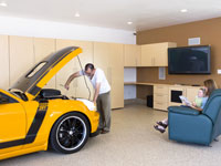Garage Cabinets, Workbenches, and Epoxy Flooring